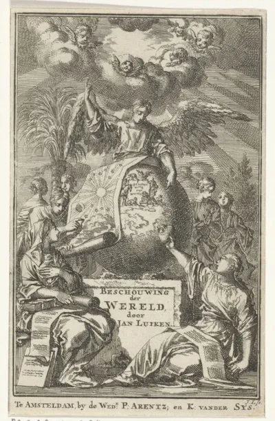 Titelpagina voor: Jan Luyken, Beschouwing der Wereld, 1708