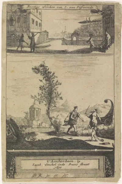 Titelpagina voor: Jan van Paffenrode, Boertige dichtkonst, 1670