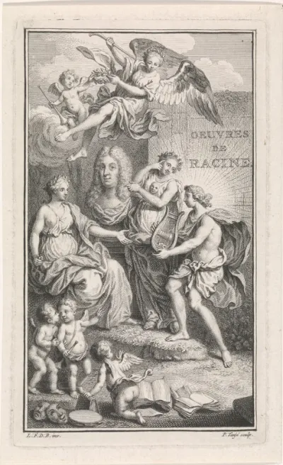 Titelpagina voor: Jean Baptiste Racine, Oeuvres, 1743