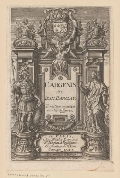 Titelpagina voor: Jean Barclay, L'Argénis, 1624