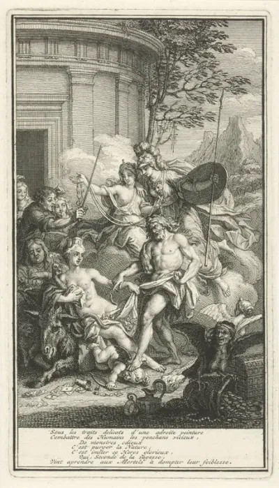 Titelpagina voor: Jean de La Bruyère, Les caracteres de Theophraste, 1731