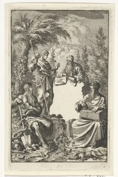 Titelpagina voor: Jean Philipsz. Schabaalje's,'De vermeerderde lust-hof des gemoeds', 1706