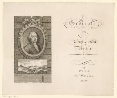 Titelpagina voor: Johann Roth, Gedichte, 1802