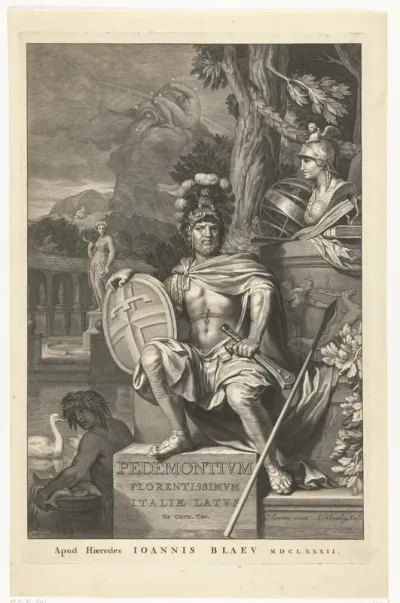 Titelpagina voor: Johannes Blaeu, Theatrvm statvvm regiæ celsitvdinis Sabavdiæ dvcis, Pedemontii principis, 1682