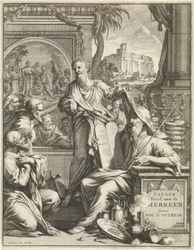 Titelpagina voor Johannes d'Outrein, De sendbrief van Paulus aan de Hebreen, 1711
