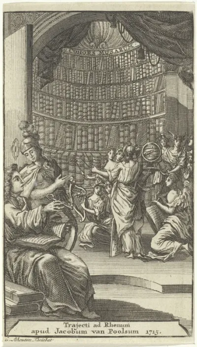 Titelpagina voor: Johannes Georgius Graevius. Cohors musarum, sive Historia rei literariæ, nec non historia bibliothecalis