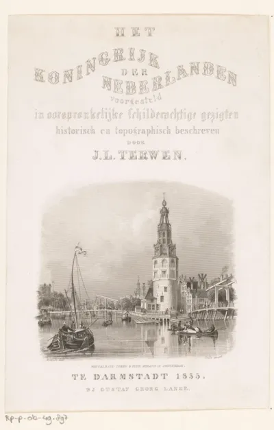 Titelpagina voor: Johannes Leonardus Terwen, Het Koningrijk der Nederlanden voorgesteld in oorspronkelijke schilderachtige gezigten, 1855