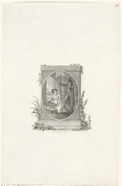 Titelpagina voor: K.H. Spiess 'Reizen door de Paleizen der Vreugde en Verblijven der Welvaart', 1805
