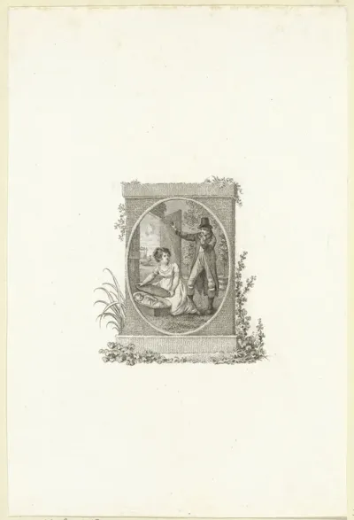 Titelpagina voor: K.H. Spiess 'Reizen door de Paleizen der Vreugde en Verblijven der Welvaart', 1805