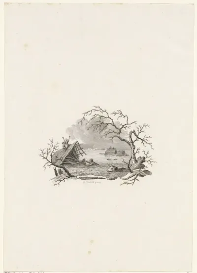 Titelpagina voor: K. W. Bilderdijk, 'De Overstrooming', 1809