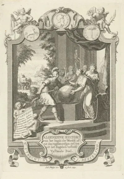 Titelpagina voor: K. Westerbaen, Algemeene histori, 1749