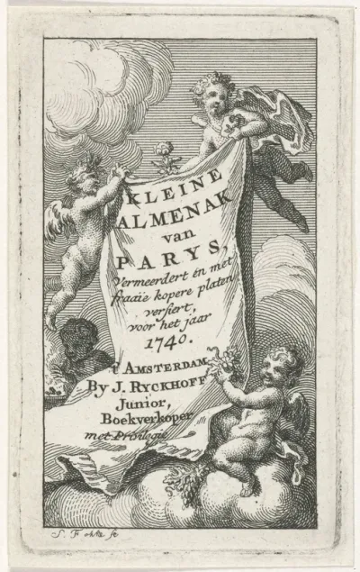 Titelpagina voor: Kleine Almenak van Parys, 1740