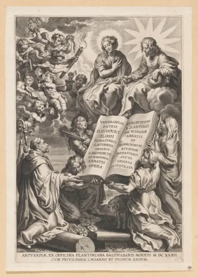Titelpagina voor: L. Blosius, Opera, Antwerpen: 1632.