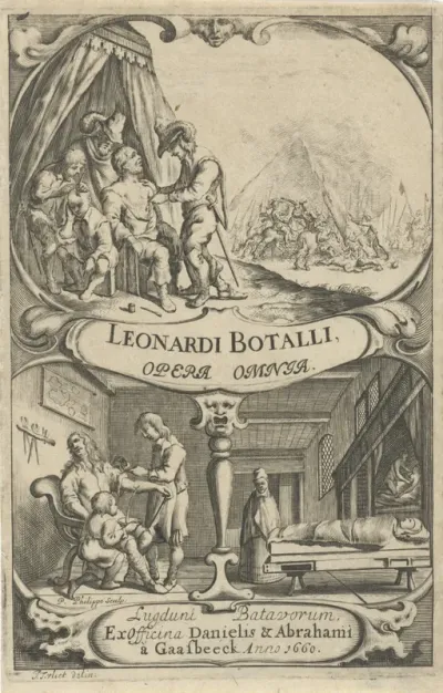 Titelpagina voor: L. Botallus, Opera omnia medica & chirurgica, 1660
