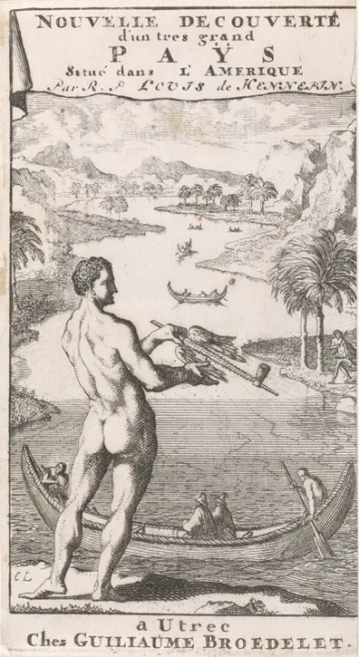 Titelpagina voor: L. Hennepin, Nouvelle decouverte d'un tres grand pays situé dans l'Amerique, entre le Nouveau Mexique, et la mer Glaciale, 1697