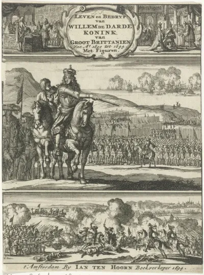 Titelpagina voor: L. van den Bos, Het leven en bedryf van Willem de Darde, 1694