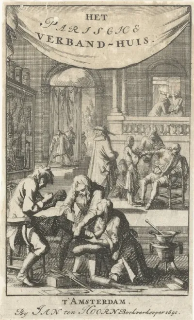 Titelpagina voor: L. Verduc, Het Parische verband-huis, 1691