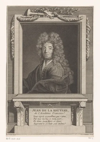 Titelpagina voor: La Bruyère, Jean de. Les Caractères de Théophraste et de La Bruyère, avec des notes par M. Coste, 1765