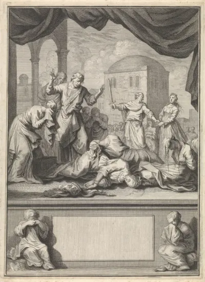 Titelpagina voor: Laurens van Zanten, Treur-tooneel der doorluchtige vrouwen, of Op en ondergang der vorstinnen, 1699