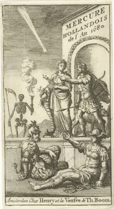 Titelpagina voor: Le Mercure hollandois, dl IX, ca. 1680-1682