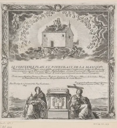 Titelpagina voor: Le véritable plan et pourtrait de la maison de la Ste. Vierge Maria de Lorette, 1649