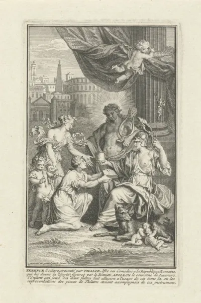 Titelpagina voor: Les comédies de Terence, 1717