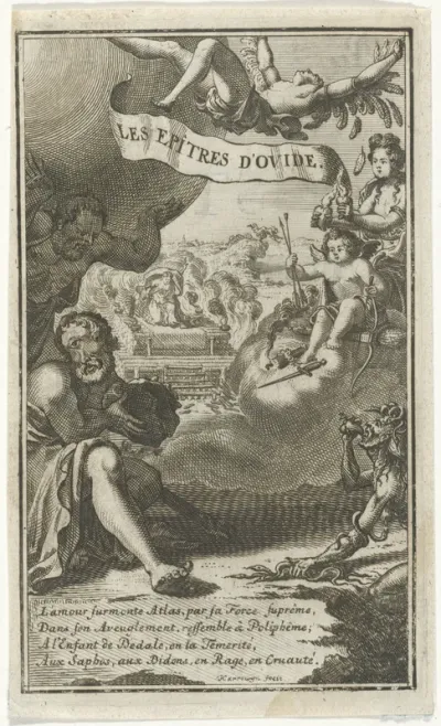 Titelpagina voor: Les epitres d'Ovide, 1702