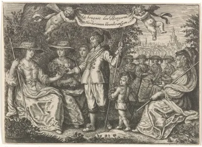 Titelpagina voor: Les vrais pourtraits de quelques unes des plus grandes dames desguisees en bergeres, 1640