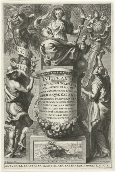 Titelpagina voor: Liutprand, Opera, Antwerpen, 1640
