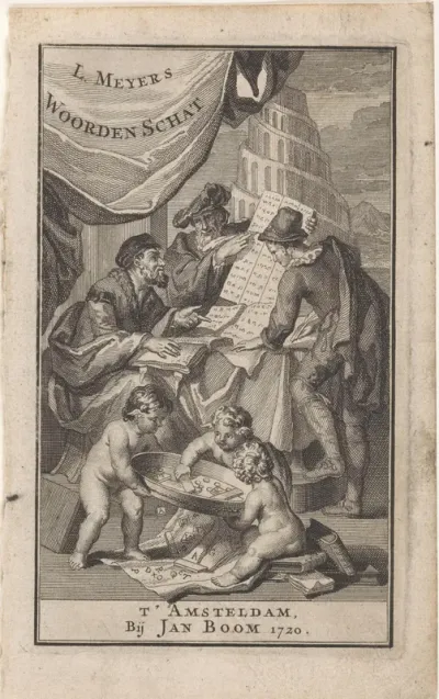 Titelpagina voor: Lodewijk Meijer, Woordenschat, 1720