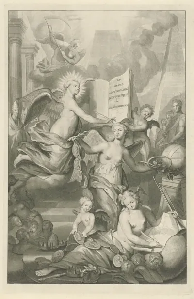 Titelpagina voor Louis Moréri, Le grand dictionaire historique, 1731