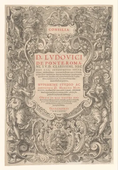 Titelpagina voor: Ludovico Pontano, Consilia D. Ludovici de Ponte Romani (...), 1577