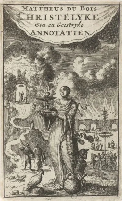 Titelpagina voor: M. Bois, Christelyke Sin- en Geestryke Annotatien, 1686