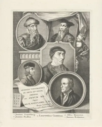 Titelpagina voor: M. Maittaire. Annales typographici, 1719