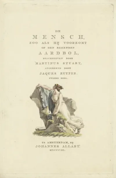 Titelpagina voor: M. Stuart, De mensch, zoo als hij voorkomt op den bekenden aardbol, 1803