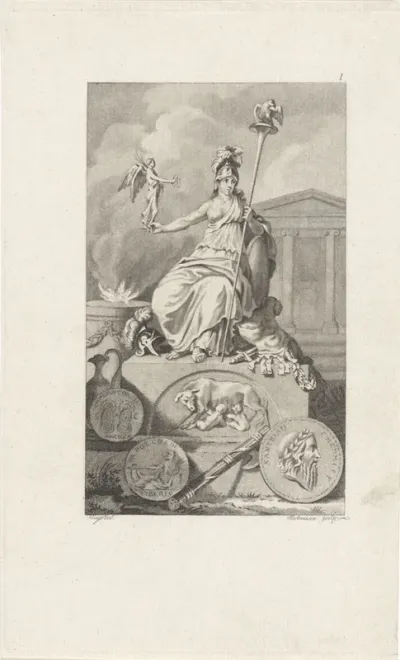 Titelpagina voor: M. Stuart, Romeinsche geschiedenissen, 1793