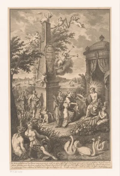 Titelpagina voor: Matthaeus Brouërius Nidek, Het Watergraefs- of Diemer-meer, 1725