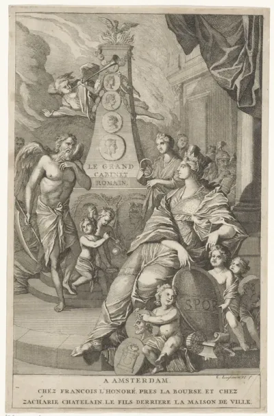 Titelpagina voor: Michel Ange de La Chausse 'Le grand Cabinet Romain', 1706