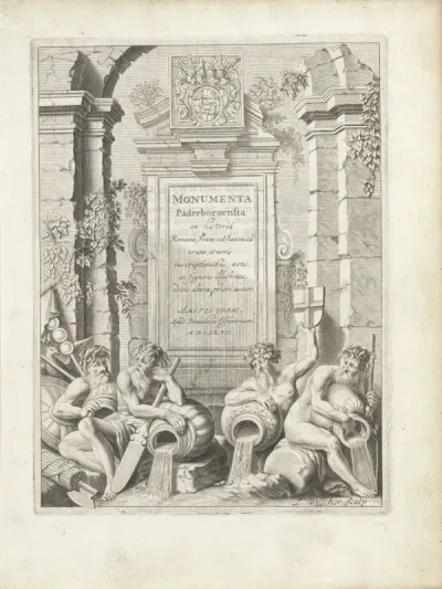 Titelpagina voor: Monumenta Paderbornensia, 1672