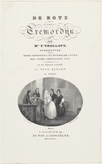Titelpagina voor: Mrs. F. Trollope, De rots van Tremordijn