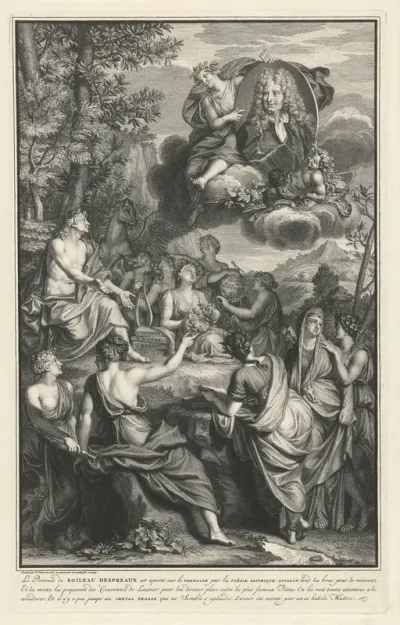 Titelpagina voor: N. Boileau, Oeuvres, 1729