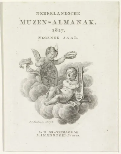 Titelpagina voor: Nederlandsche Muzen-Almanak 1827