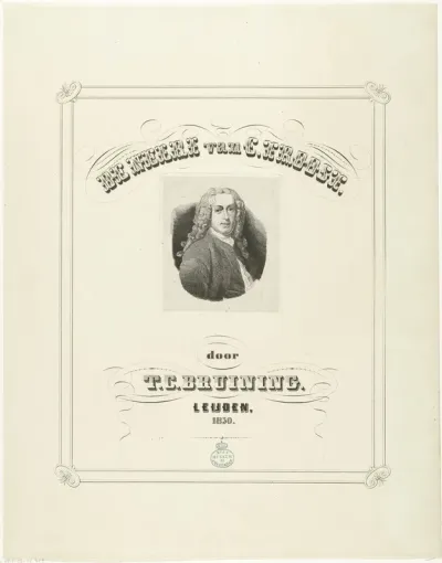 Titelpagina voor 'Nelri' met portret van Cornelis Troost