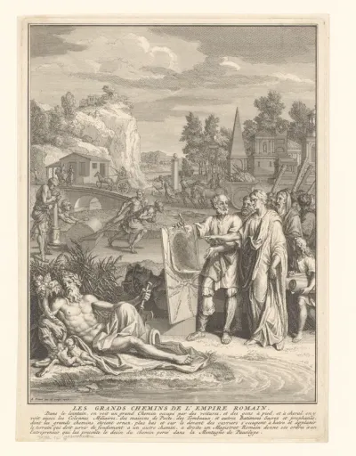 Titelpagina voor: Nicolas Bergier, Histoire des grands chemins de l'empire romain, 1728