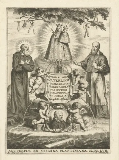 Titelpagina voor: Oliver Florentius Waterloop, Monita spiritualia et moralia, 1657.