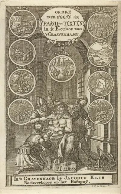 Titelpagina voor: Ordre der texten, waar uit jaarlyks op de feestdagen gepredikt wordt in de Nederduitsche kerken, 1781