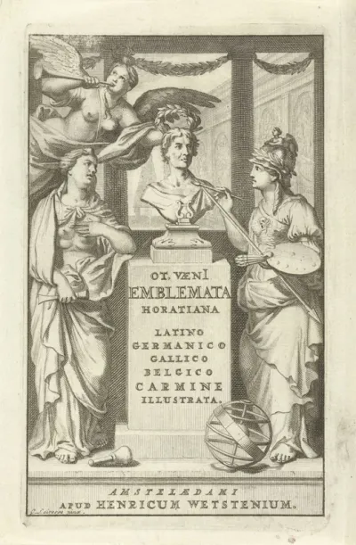 Titelpagina voor Otto van Veen, Emblemata Horatiana, 1684