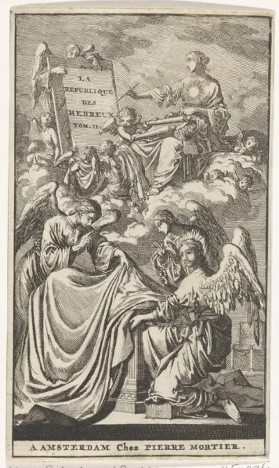 Titelpagina voor: P. Cunaeus, La republique des Hebreux dl. II, 1705