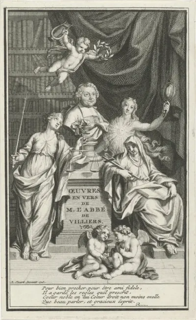 Titelpagina voor: P. de Villiers, Oeuvres en vers, 1717