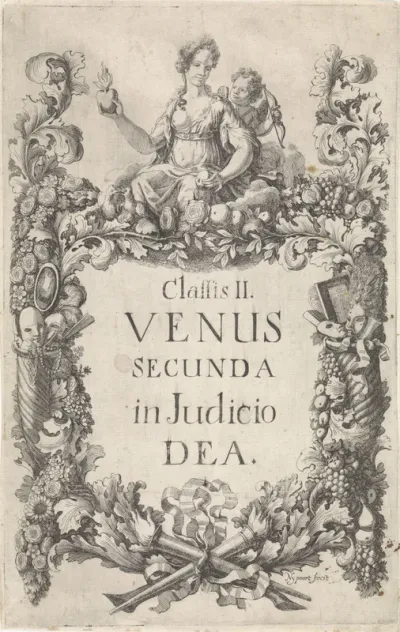 Titelpagina voor: P. Gille, Classis II. Venus Secunda in Judicio Dea, 1684
